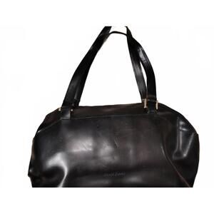 David Jones Black Leather Shoulder Bag